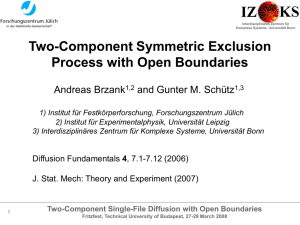 Two-Component Single-File Diffusion with Open Boundaries