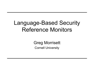 Language-Based Security A Brief Overview