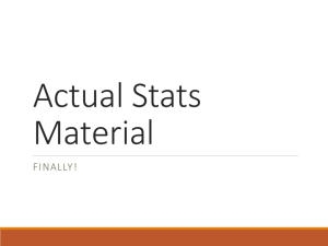 Actual Stats Material