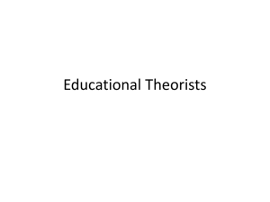 Educational Theorists - Geary County Schools USD 475
