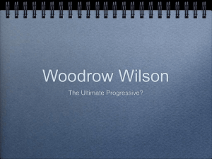 Woodrow Wilson Domestic