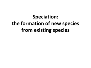 Speciation - SBI3URHKing