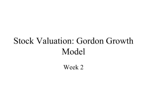 NPV and Valuation