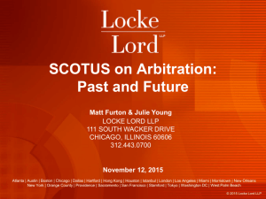 SCOTUS on Arbitration