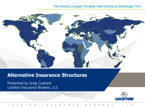 Alternative Insurance Structures Slides