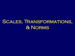 scales and norms