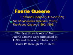 Faerie Queene Edmund Spenser (1552