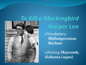 To Kill a Mockingbird Harper Lee Bildungsroman