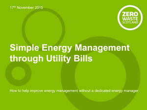 Simple Energy Management through Utility Bills