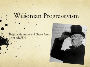Wilsonian Progressivism