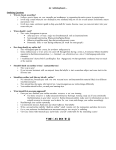 Outlining-Handout