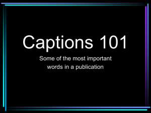 Captions 101 - Legacy Student Media