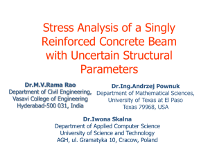 Stress Analysis of a Singly Reinforced Concrete Beam with