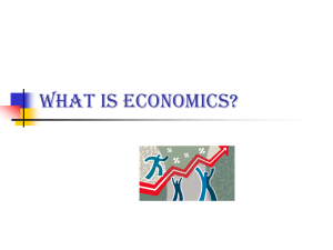 What IS Economics?
