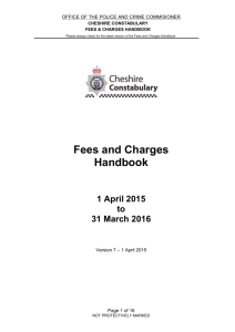 Fees and Charges Handbook