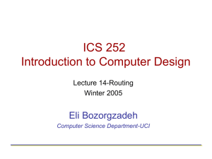 ICS 252- Introduction to Computer Design