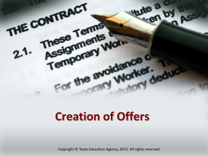 Essential Elements for a Contract