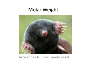 6 Molar Weight power point