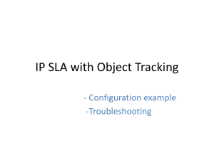 IP SLA with Object Tracking