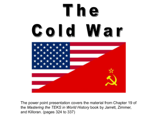 Cold War PPT - World History with Miss Bunnell