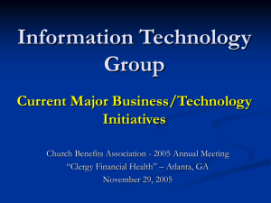 Welcome CBA Information Technology Group