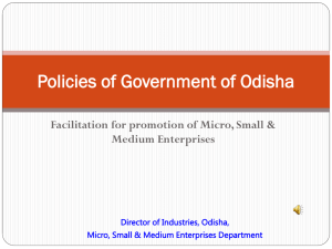 Ease of doing business Initiatives in odisha