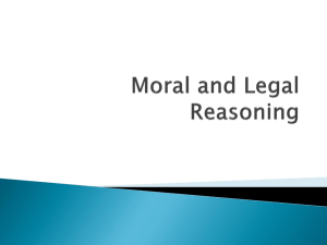Moral and Legal Reasoning
