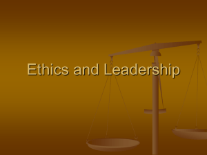 Morals and Ethics