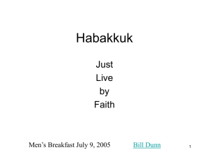 Habakkuk - Everlasting Strength