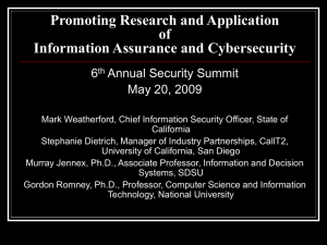 Murray Jennex, Ph.D - The Security Network