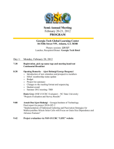 SiSoC Winter Review Meeting - North Carolina State University