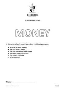 What is money? - Learning