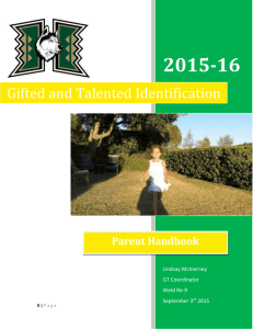 Highland Gifted Parent Handbook