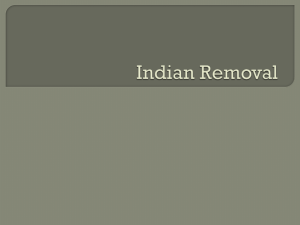 Indian Removal Timeline