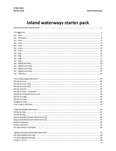 Inland Waterways Affirmative and Negative