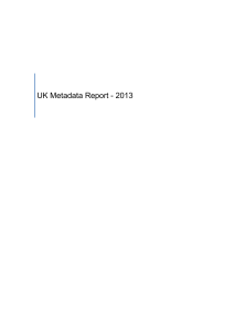 UK metadata report
