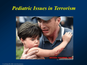 Pediatric Issues in Terrorism: