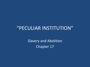 CHAPTER 17: SLAVERY