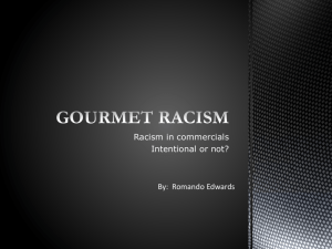 gourmet racism - City Tech OpenLab