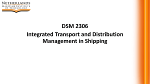 DSM-2306 Integrated Transport and Distribution