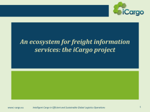 Intelligent Cargo in Efficient and Sustainable Global Logistics