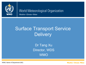 Surface Transport Service Delivery