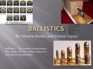 Ballistics - ecrimescenechemistrymiller