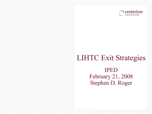 LIHTC Exit Strategies