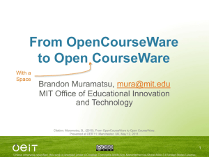 MIT OpenCourseWare