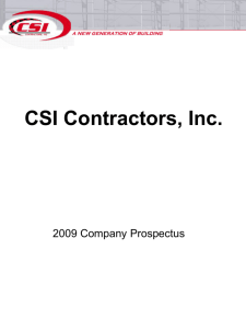 CSI Contractors, Inc.