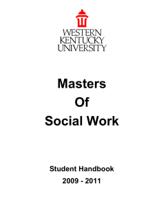 msw student handbook - Western Kentucky University