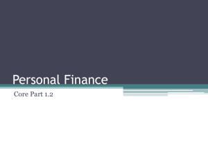 Personal Finance Version 1