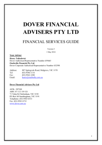 Dover Independent Financial Advisers Pty Ltd