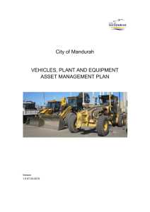 Fleet Asset Management Plan